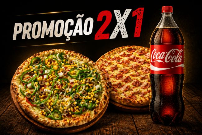 2 Pizza PP + 1 Refrigerante 2L